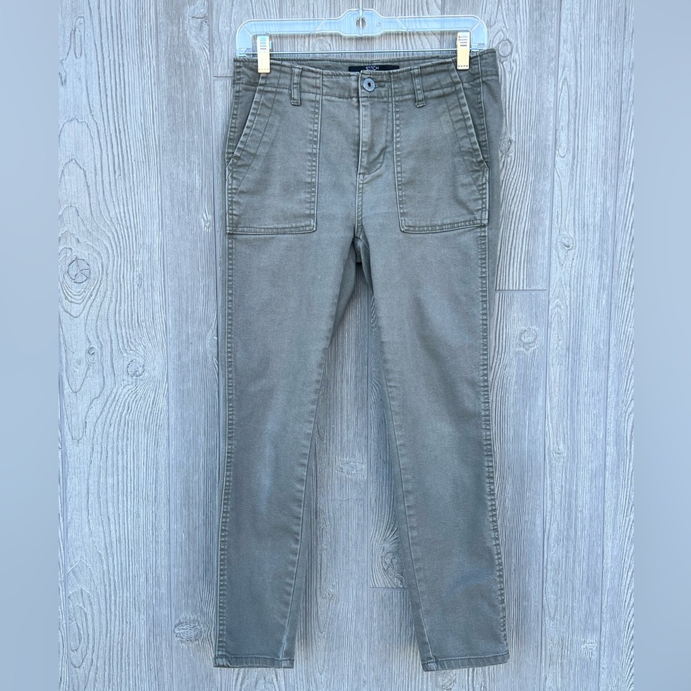 Stitch Star Olive Green Skinny Ankle Pants Women’s Size 4 High Rise Stretch